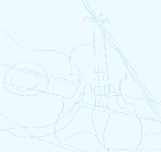 Creation of Violin and guitar: Step 1